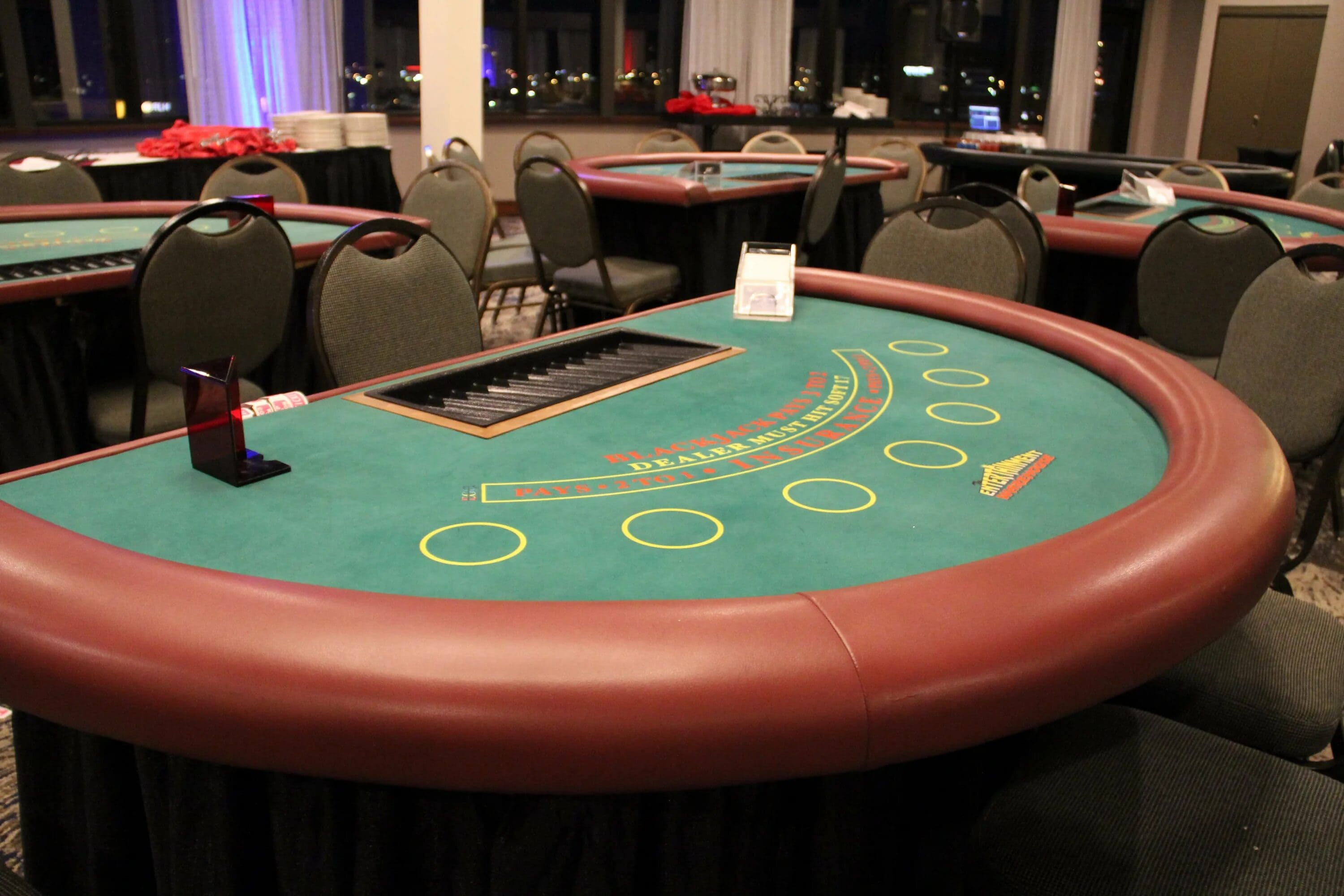 Zdjęcie stołu do Black Jacka