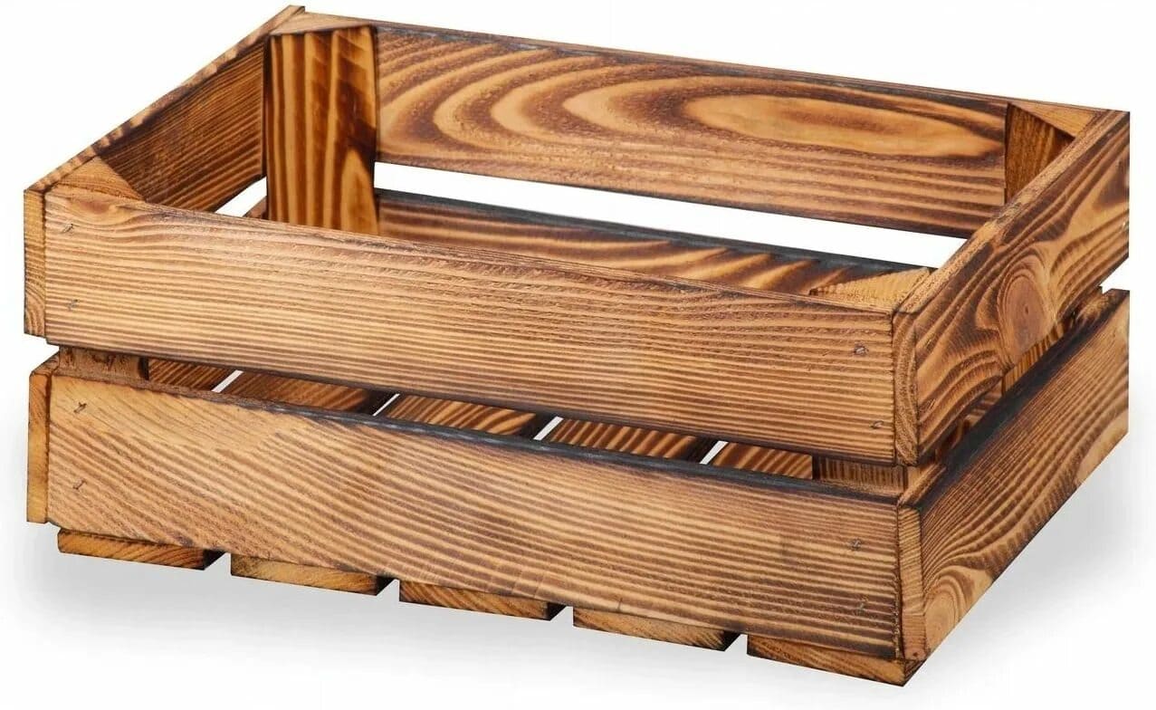 Zdjęcie dekoracyjnych drewnianych skrzynek